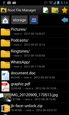 Root File Manager android App screenshot 0